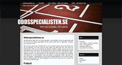 Desktop Screenshot of oddsspecialisten.se